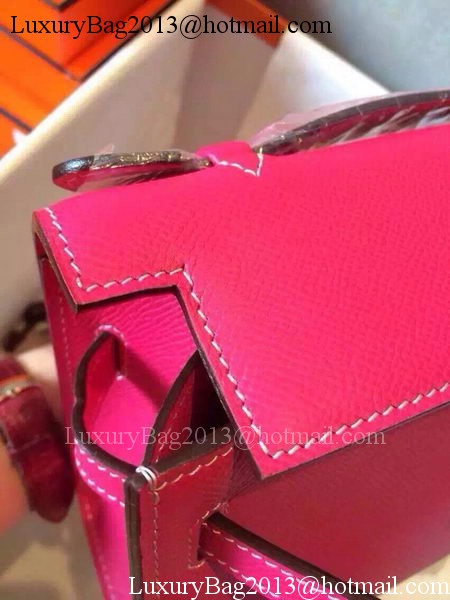 Hermes MINI Kelly 22cm Tote Bag Calfskin Leather K22 Rose Hermes MINI Kelly 22cm Tote Bag Calfskin Leather K22 Rose