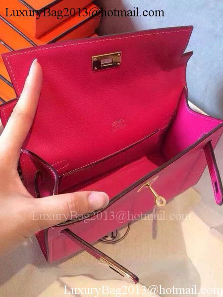 Hermes MINI Kelly 22cm Tote Bag Calfskin Leather K22 Rose Hermes MINI Kelly 22cm Tote Bag Calfskin Leather K22 Rose