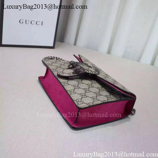 Gucci Dionysus GG Supreme Shoulder Bag 421970 Rose Gucci Dionysus GG Supreme Shoulder Bag 421970 Rose