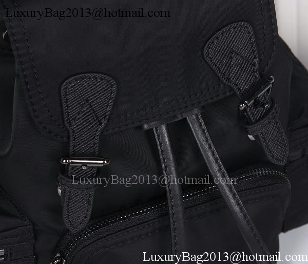 Burberry Backpack Fabric BU40166 Black Burberry Backpack Fabric BU40166 Black