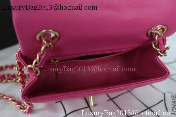 Chanel Classic MINI Flap Bag Sheepskin Leather A1115 Rose Chanel Classic MINI Flap Bag Sheepskin Leather A1115 Rose