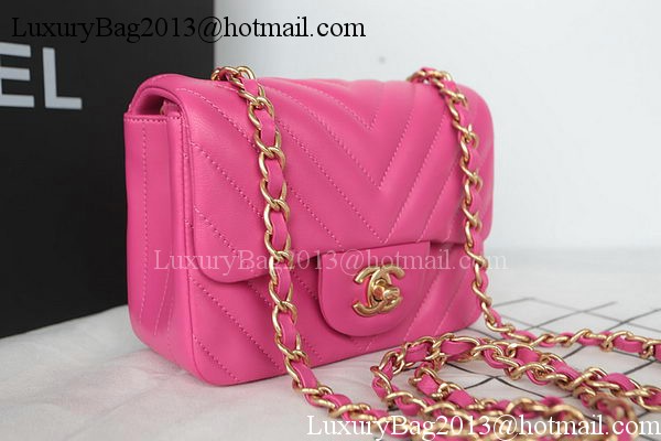 Chanel Classic MINI Flap Bag Sheepskin Leather A1115 Rose Chanel Classic MINI Flap Bag Sheepskin Leather A1115 Rose