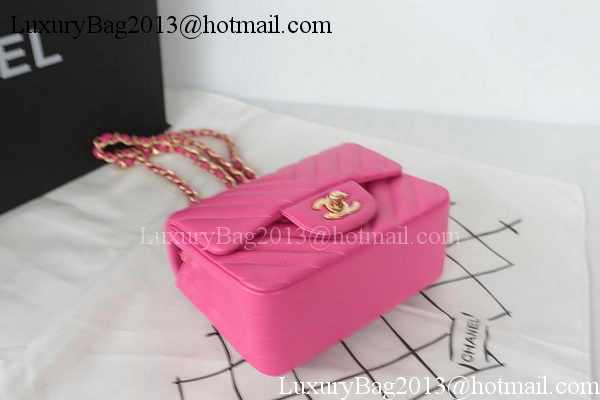 Chanel Classic MINI Flap Bag Sheepskin Leather A1115 Rose Chanel Classic MINI Flap Bag Sheepskin Leather A1115 Rose