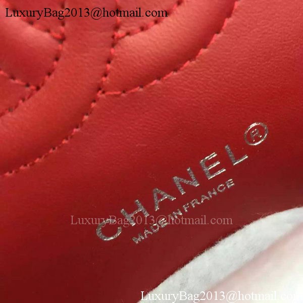 Chanel 2.55 Series Double Flap Bag Red Original Patent Leather CF7024 Silver Chanel 2.55 Series Double Flap Bag Red Original Patent Leather CF7024 Silver