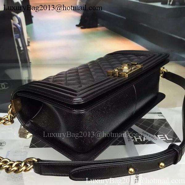 Chanel Boy Flap Shoulder Bag Black Original Calfskin Leather A8708 Bronze Chanel Boy Flap Shoulder Bag Black Original Calfskin Leather A8708 Bronze