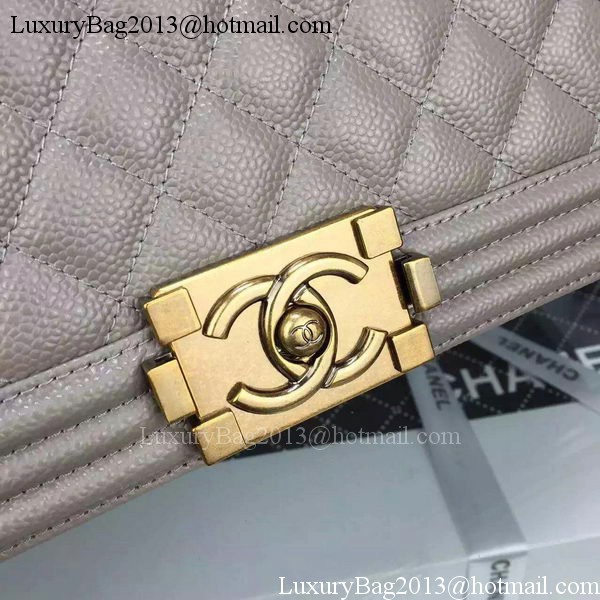 Chanel Boy Flap Shoulder Bag Grey Original Calfskin Leather A8708 Bronze Chanel Boy Flap Shoulder Bag Grey Original Calfskin Leather A8708 Bronze