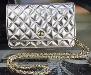 Chanel mini Flap Bag Silver Cannage Pattern A8373 Gold Chanel mini Flap Bag Silver Cannage Pattern A8373 Gold