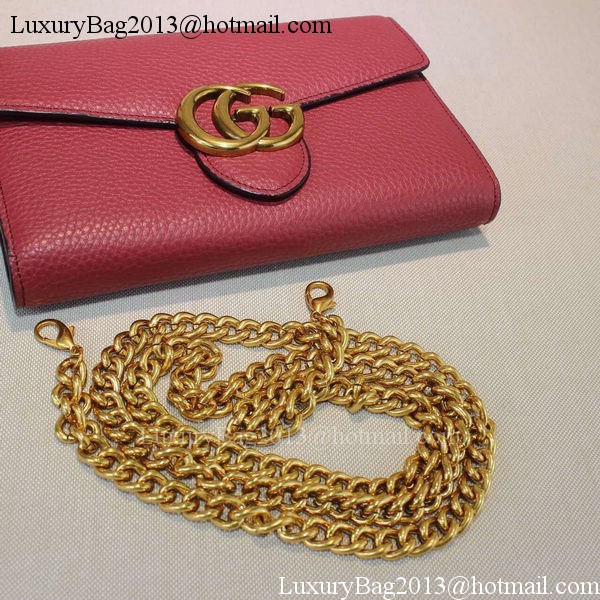 Gucci GG Marmont Leather mini Chain Bag 401232 Rose Gucci GG Marmont Leather mini Chain Bag 401232 Rose