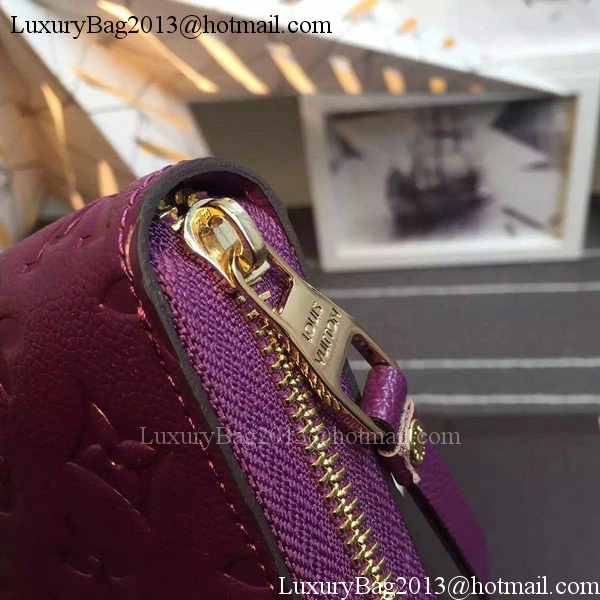 Louis Vuitton Monogram Empreinte Zippy Wallet X60017 Purple Louis Vuitton Monogram Empreinte Zippy Wallet X60017 Purple