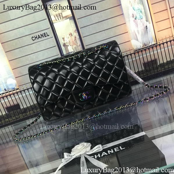 Chanel Classic Flap Bag Original Deerskin Leather A1113 Black Chanel Classic Flap Bag Original Deerskin Leather A1113 Black