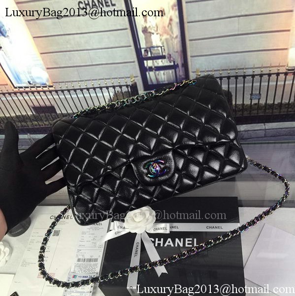 Chanel Classic Flap Bag Original Deerskin Leather A1113 Black Chanel Classic Flap Bag Original Deerskin Leather A1113 Black
