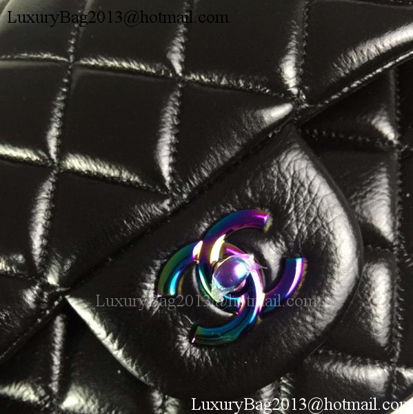 Chanel Classic Flap Bag Original Deerskin Leather A1113 Black Chanel Classic Flap Bag Original Deerskin Leather A1113 Black