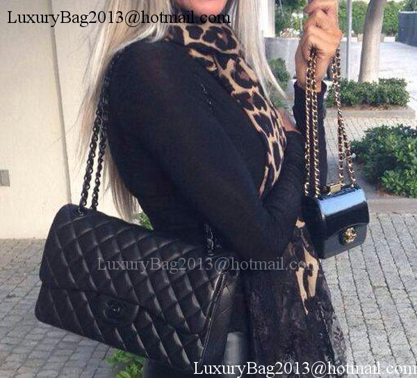 Chanel Classic Flap Bag Original Lambskin Leather A1113 Black Chanel Classic Flap Bag Original Lambskin Leather A1113 Black
