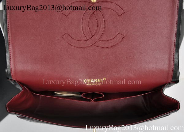 Chanel Maxi Classic Bag A36098 Black Sheepskin Gold Chanel Maxi Classic Bag A36098 Black Sheepskin Gold