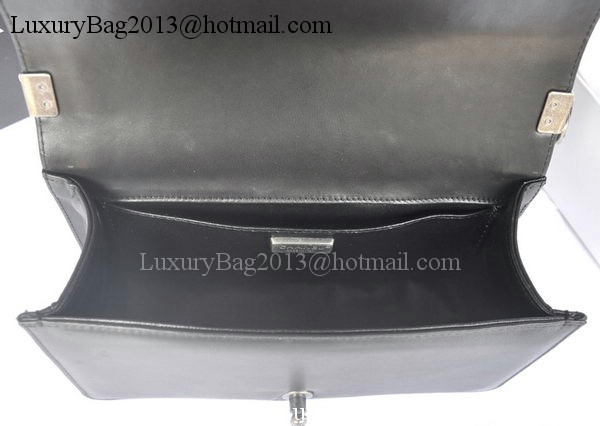 Boy Chanel Flap Shoulder Bag Pearl Leather A66230 Black Boy Chanel Flap Shoulder Bag Pearl Leather A66230 Black