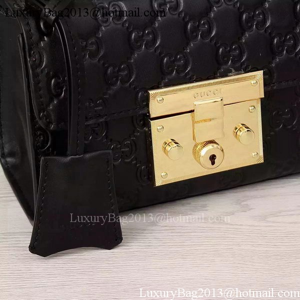 Gucci Padlock Gucci Signature Shoulder Bag 409487 Black Gucci Padlock Gucci Signature Shoulder Bag 409487 Black