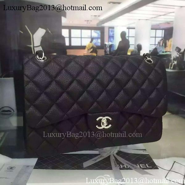 Chanel Classic Flap Bag Original Deerskin Leather CHA5212 Black Chanel Classic Flap Bag Original Deerskin Leather CHA5212 Black