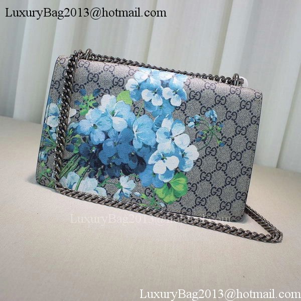 Gucci 400249 Blue Dionysus GG Supreme Canvas Shoulder Bag Gucci 400249 Blue Dionysus GG Supreme Canvas Shoulder Bag