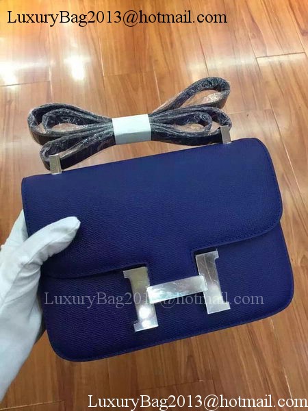 Hermes Constance Bag Calfskin Leather H9999 Blue Hermes Constance Bag Calfskin Leather H9999 Blue