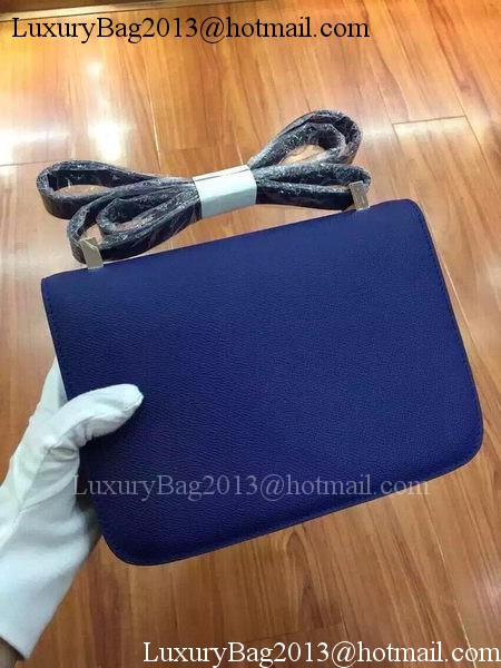 Hermes Constance Bag Calfskin Leather H9999 Blue Hermes Constance Bag Calfskin Leather H9999 Blue