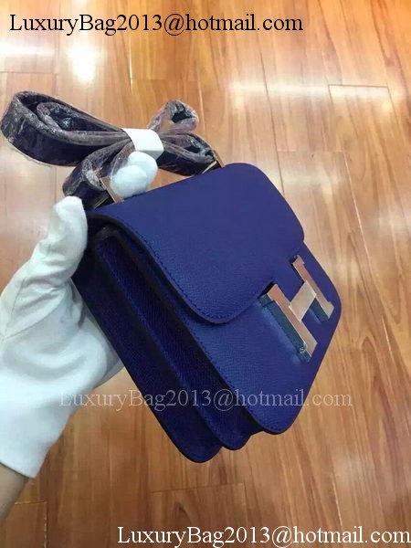 Hermes Constance Bag Calfskin Leather H9999 Blue Hermes Constance Bag Calfskin Leather H9999 Blue