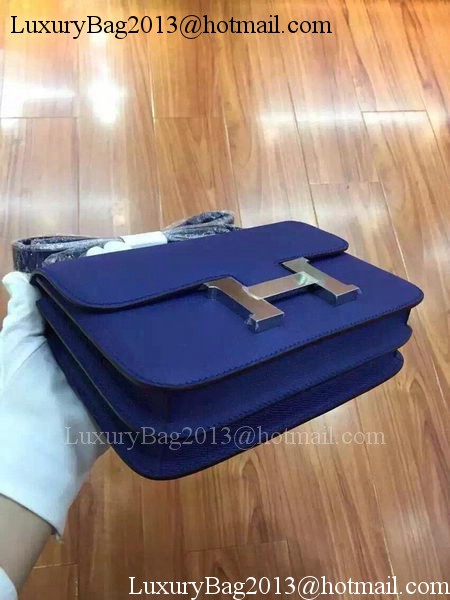 Hermes Constance Bag Calfskin Leather H9999 Blue Hermes Constance Bag Calfskin Leather H9999 Blue