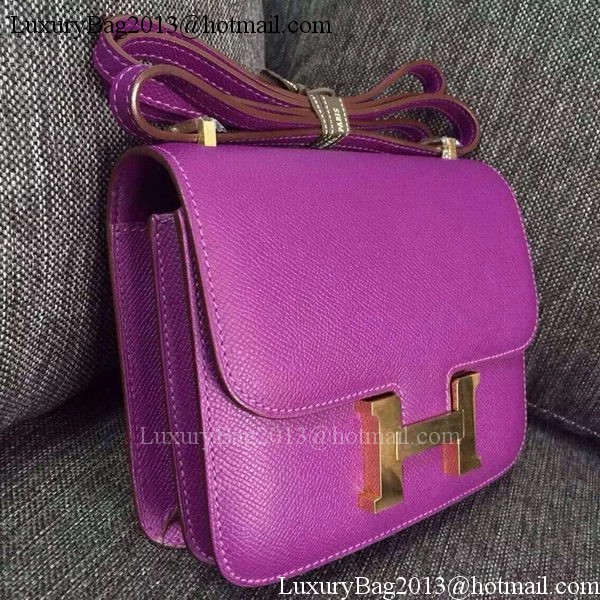 Hermes Constance Bag Calfskin Leather H9999 Purple Hermes Constance Bag Calfskin Leather H9999 Purple