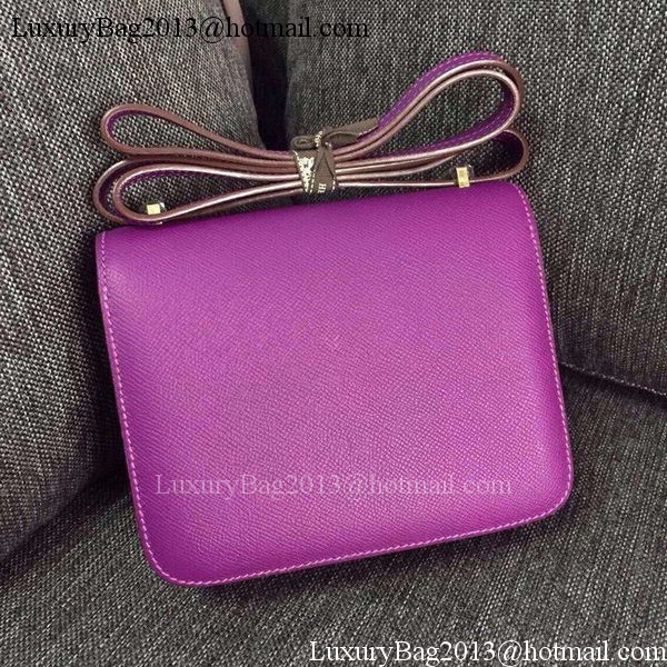Hermes Constance Bag Calfskin Leather H9999 Purple Hermes Constance Bag Calfskin Leather H9999 Purple