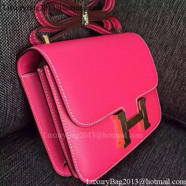 Hermes Constance Bag Calfskin Leather H9999 Rose Hermes Constance Bag Calfskin Leather H9999 Rose