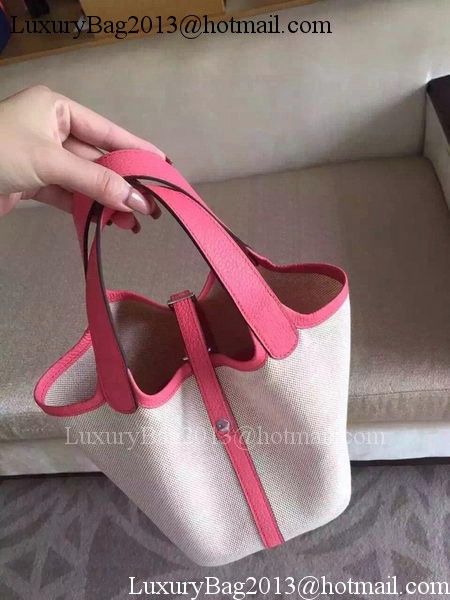 Hermes Picotin Lock 18cm Bag Canvas HPL8618T Pink Hermes Picotin Lock 18cm Bag Canvas HPL8618T Pink