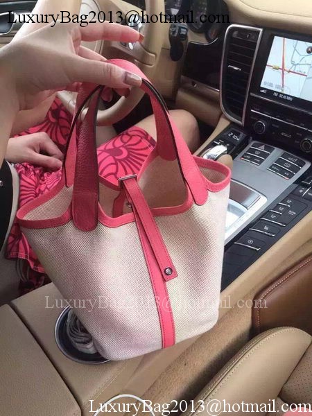 Hermes Picotin Lock 18cm Bag Canvas HPL8618T Pink Hermes Picotin Lock 18cm Bag Canvas HPL8618T Pink