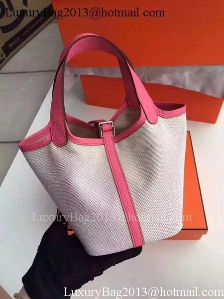 Hermes Picotin Lock 18cm Bag Canvas HPL8618T Pink Hermes Picotin Lock 18cm Bag Canvas HPL8618T Pink