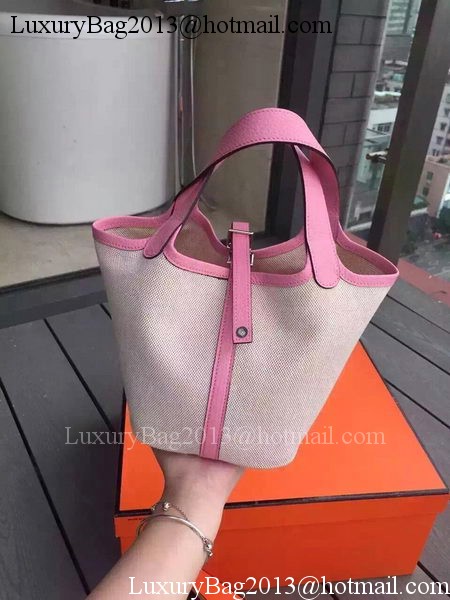 Hermes Picotin Lock 18cm Bag Canvas HPL8618T Sakura Hermes Picotin Lock 18cm Bag Canvas HPL8618T Sakura