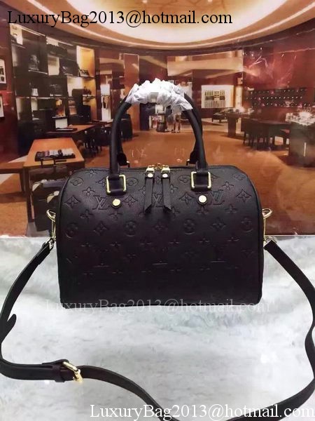 Louis Vuitton Monogram Empreinte Speedy 30 Bag M40762 Black Louis Vuitton Monogram Empreinte Speedy 30 Bag M40762 Black