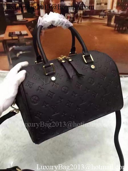 Louis Vuitton Monogram Empreinte Speedy 30 Bag M40762 Black Louis Vuitton Monogram Empreinte Speedy 30 Bag M40762 Black