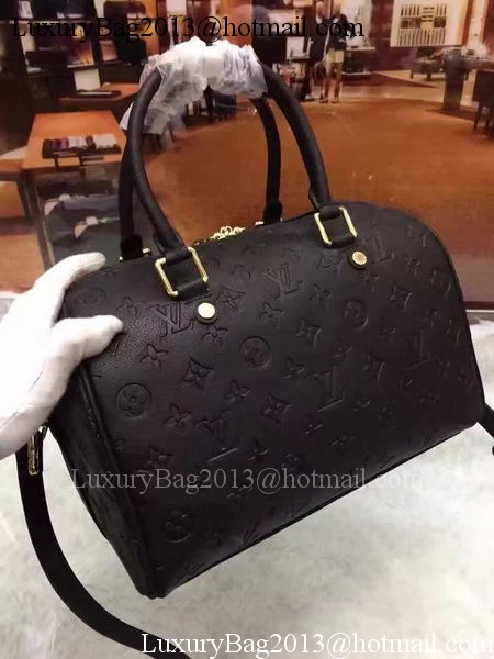 Louis Vuitton Monogram Empreinte Speedy 30 Bag M40762 Black Louis Vuitton Monogram Empreinte Speedy 30 Bag M40762 Black