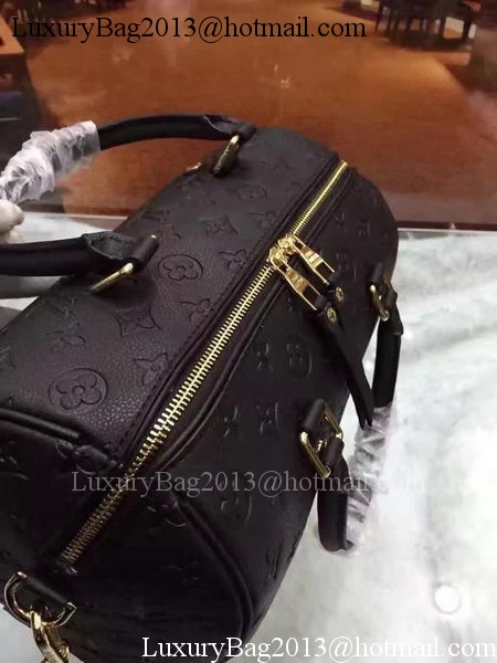 Louis Vuitton Monogram Empreinte Speedy 30 Bag M40762 Black Louis Vuitton Monogram Empreinte Speedy 30 Bag M40762 Black