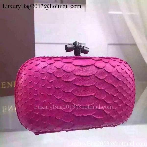 Bottega Veneta Snake Leather Knot Clutch BV8653 Rose Bottega Veneta Snake Leather Knot Clutch BV8653 Rose