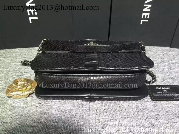 Chanel Classic Top Flap Bag Original Snake Leather A90095 Black Chanel Classic Top Flap Bag Original Snake Leather A90095 Black