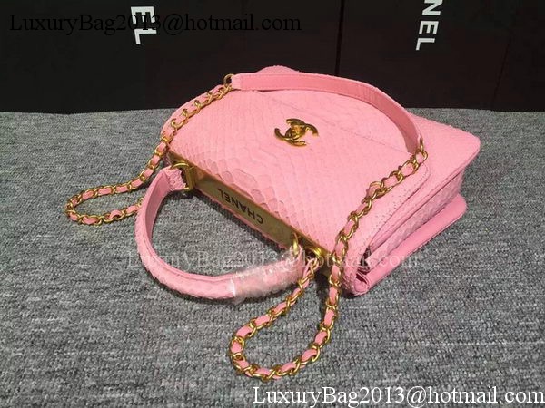 Chanel Classic Top Flap Bag Original Snake Leather A90095 Pink Chanel Classic Top Flap Bag Original Snake Leather A90095 Pink