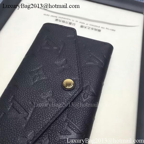 Louis Vuitton Monogram Empreinte COMPACT CURIEUSE WALLET M60568 Black Louis Vuitton Monogram Empreinte COMPACT CURIEUSE WALLET M60568 Black