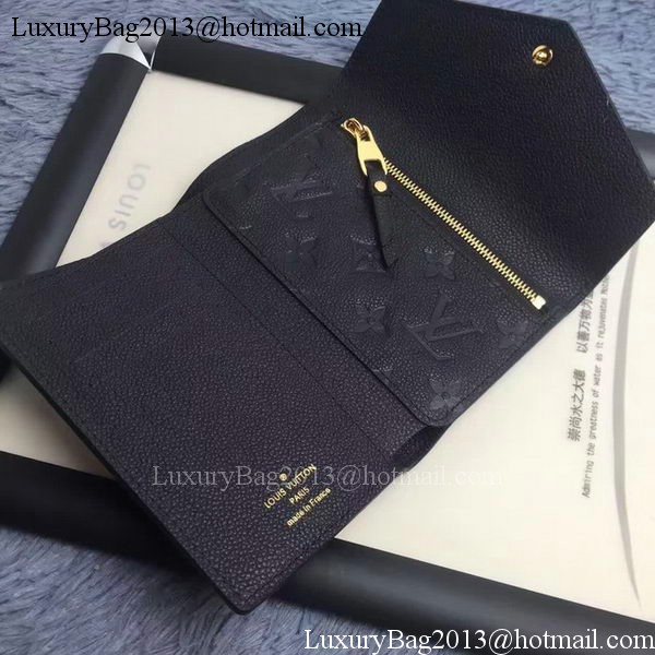 Louis Vuitton Monogram Empreinte COMPACT CURIEUSE WALLET M60568 Black Louis Vuitton Monogram Empreinte COMPACT CURIEUSE WALLET M60568 Black