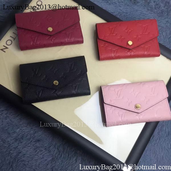 Louis Vuitton Monogram Empreinte COMPACT CURIEUSE WALLET M60568 Purple Louis Vuitton Monogram Empreinte COMPACT CURIEUSE WALLET M60568 Purple