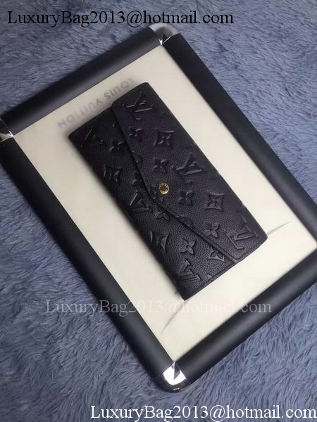 Louis Vuitton Monogram Empreinte WALLET M60565 Black Louis Vuitton Monogram Empreinte WALLET M60565 Black
