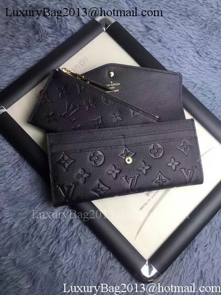 Louis Vuitton Monogram Empreinte WALLET M60565 Black Louis Vuitton Monogram Empreinte WALLET M60565 Black