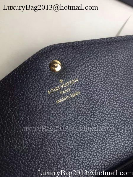 Louis Vuitton Monogram Empreinte WALLET M60565 Black Louis Vuitton Monogram Empreinte WALLET M60565 Black