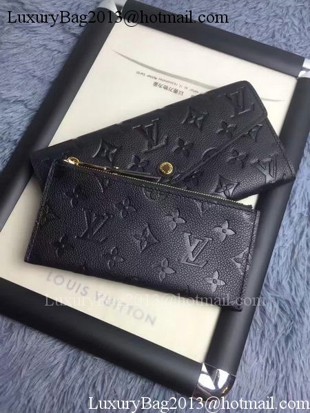 Louis Vuitton Monogram Empreinte WALLET M60565 Black Louis Vuitton Monogram Empreinte WALLET M60565 Black