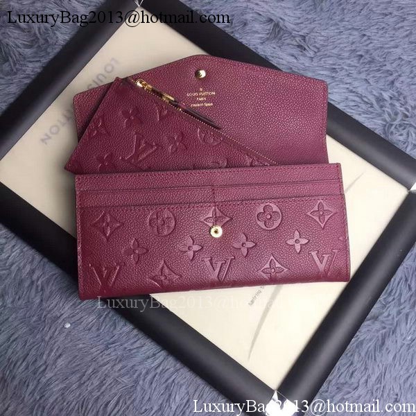 Louis Vuitton Monogram Empreinte WALLET M60565 Purple Louis Vuitton Monogram Empreinte WALLET M60565 Purple