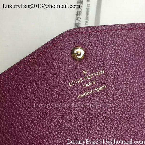 Louis Vuitton Monogram Empreinte WALLET M60565 Purple Louis Vuitton Monogram Empreinte WALLET M60565 Purple