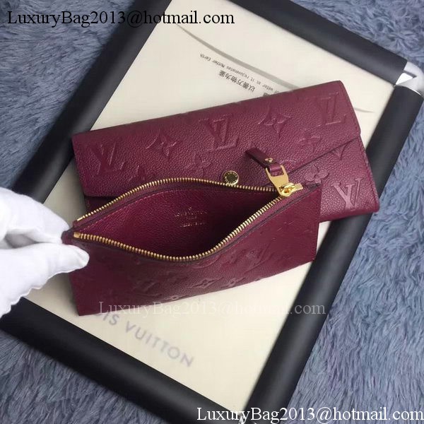 Louis Vuitton Monogram Empreinte WALLET M60565 Purple Louis Vuitton Monogram Empreinte WALLET M60565 Purple